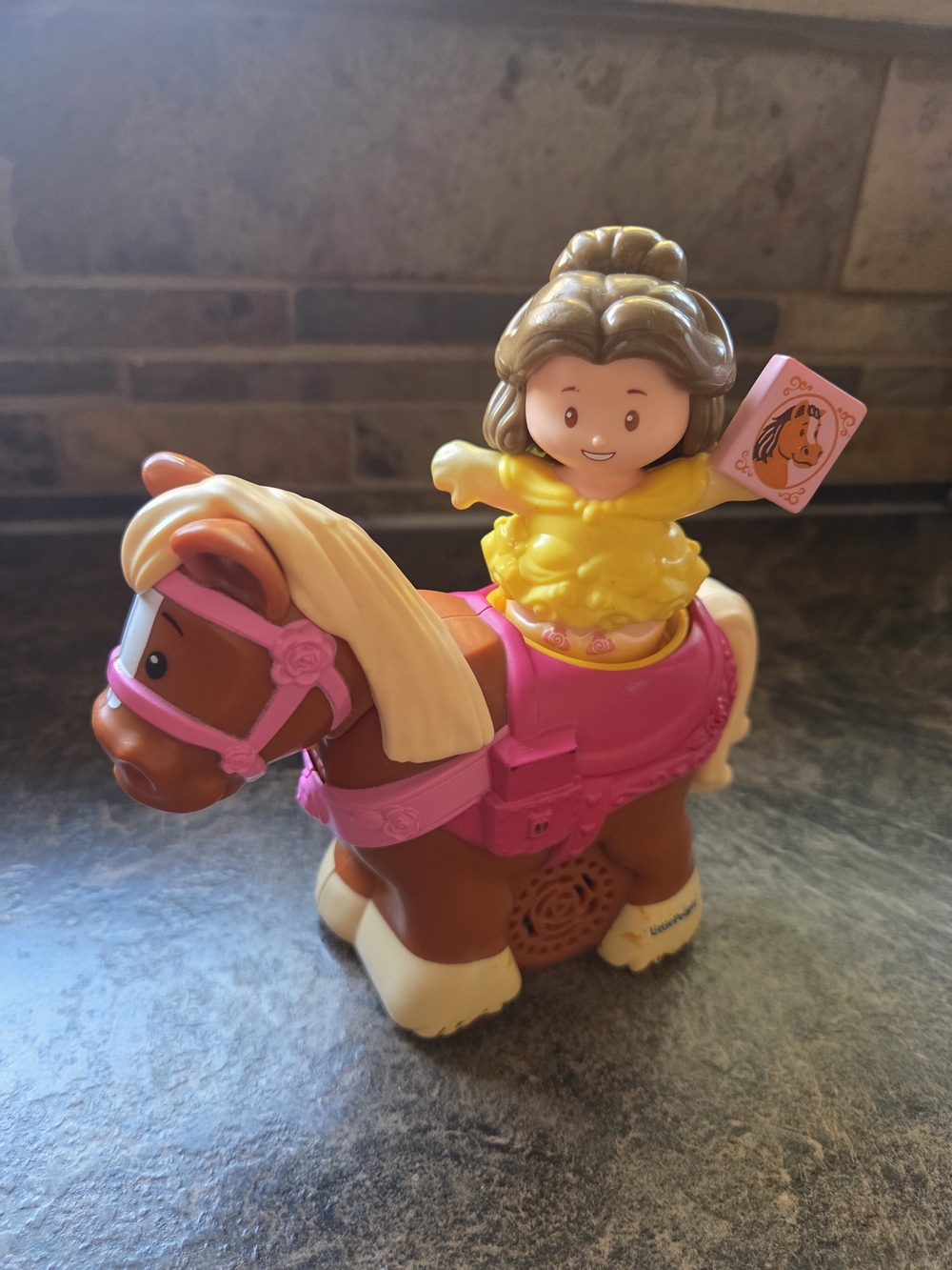 Little People Disney Princess Belle & Philippe Musical Horse